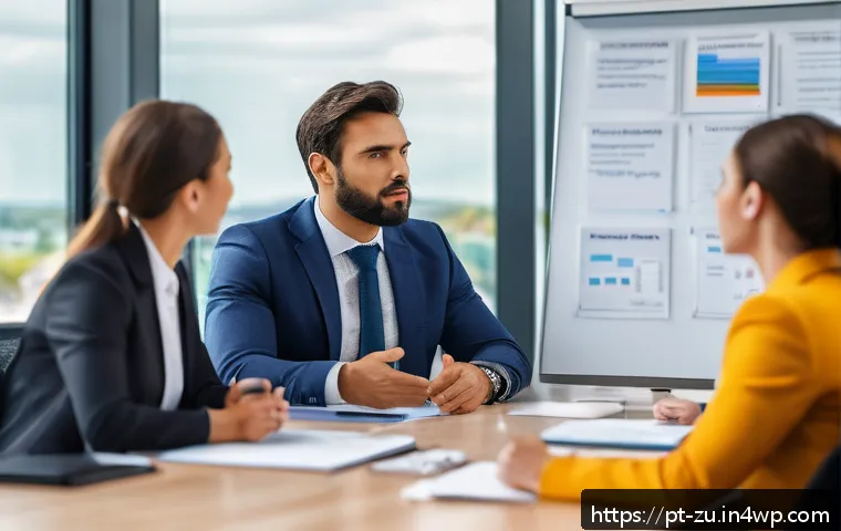 피드백 수용력 향상과 감정 지능의 관계 - A professional office scene featuring a diverse group of businesspeople engaged in a feedback sessio...